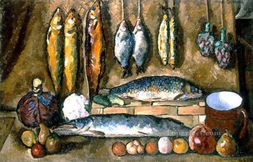印象派の静物画 Painting - 静物画 1910 イリヤ・マシュコフ 印象派